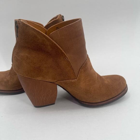 KORK-EASE Castaneda Boots Size 8 Booties Suede Rust Brown Zipper Winter Fall - Picture 6 of 14